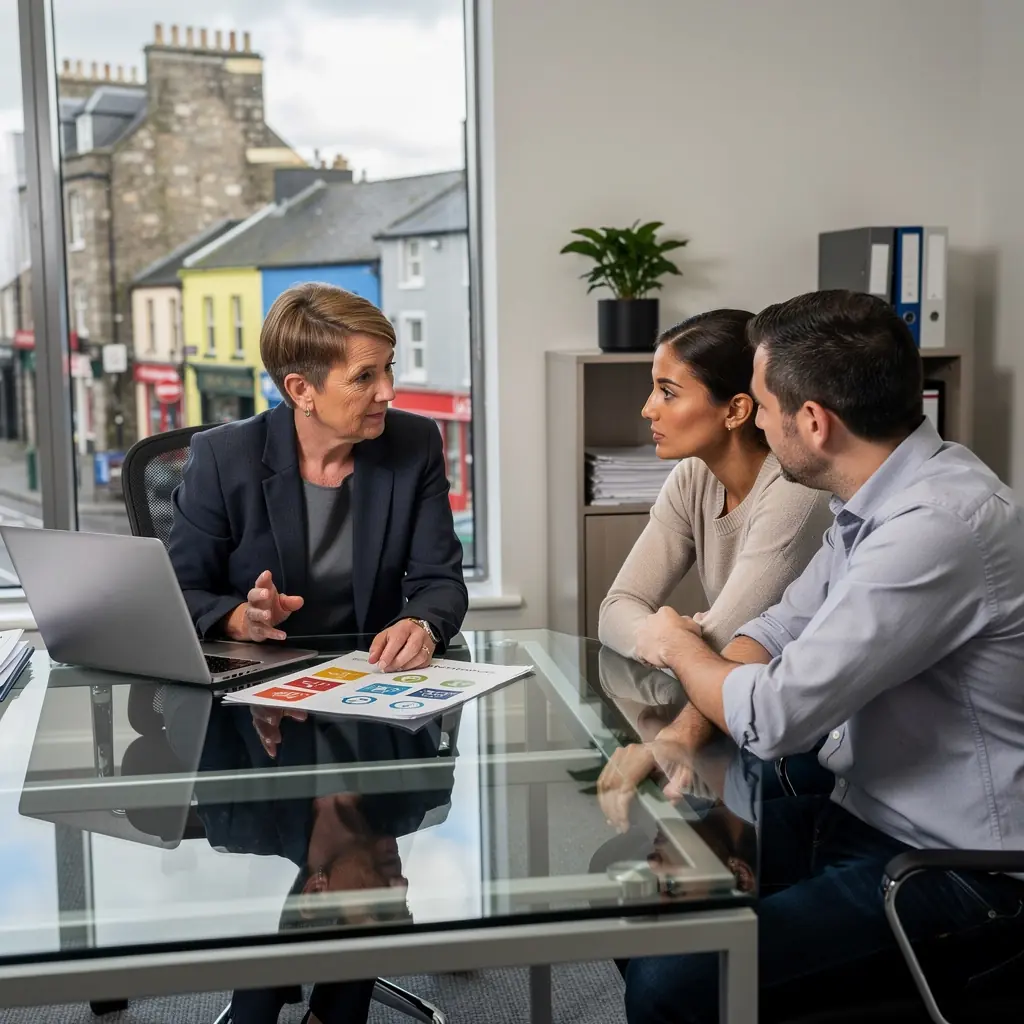 A happy family standing next to their cars, showcasing the benefits of coordinated auto insurance plans.